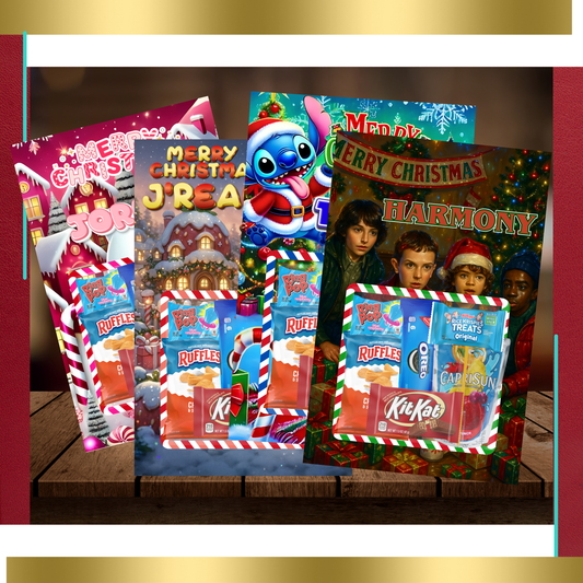 PERSONALIZED JUMBO TREAT CARDS