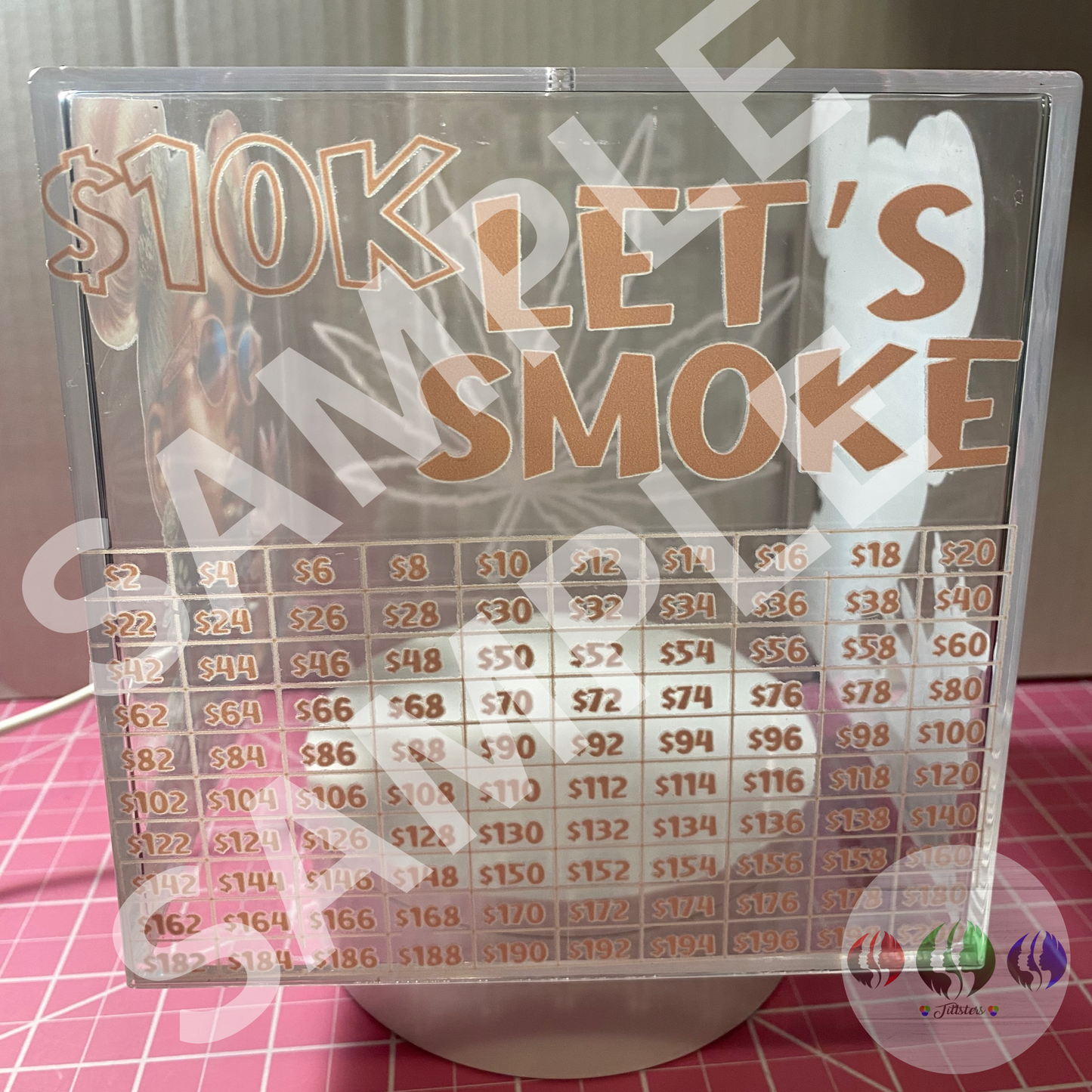 EDITABLE MONEY BOX SAVINGS TEMPLATE