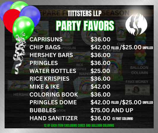 PARTY FAVOR ADD-ONS