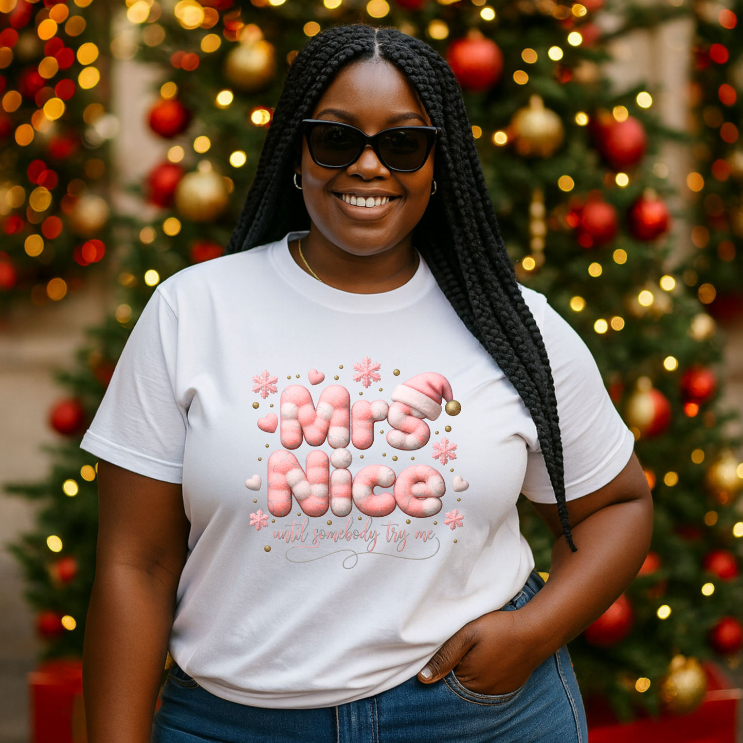 Mrs. Nice… Until Somebody Try Me™ Holiday Tee