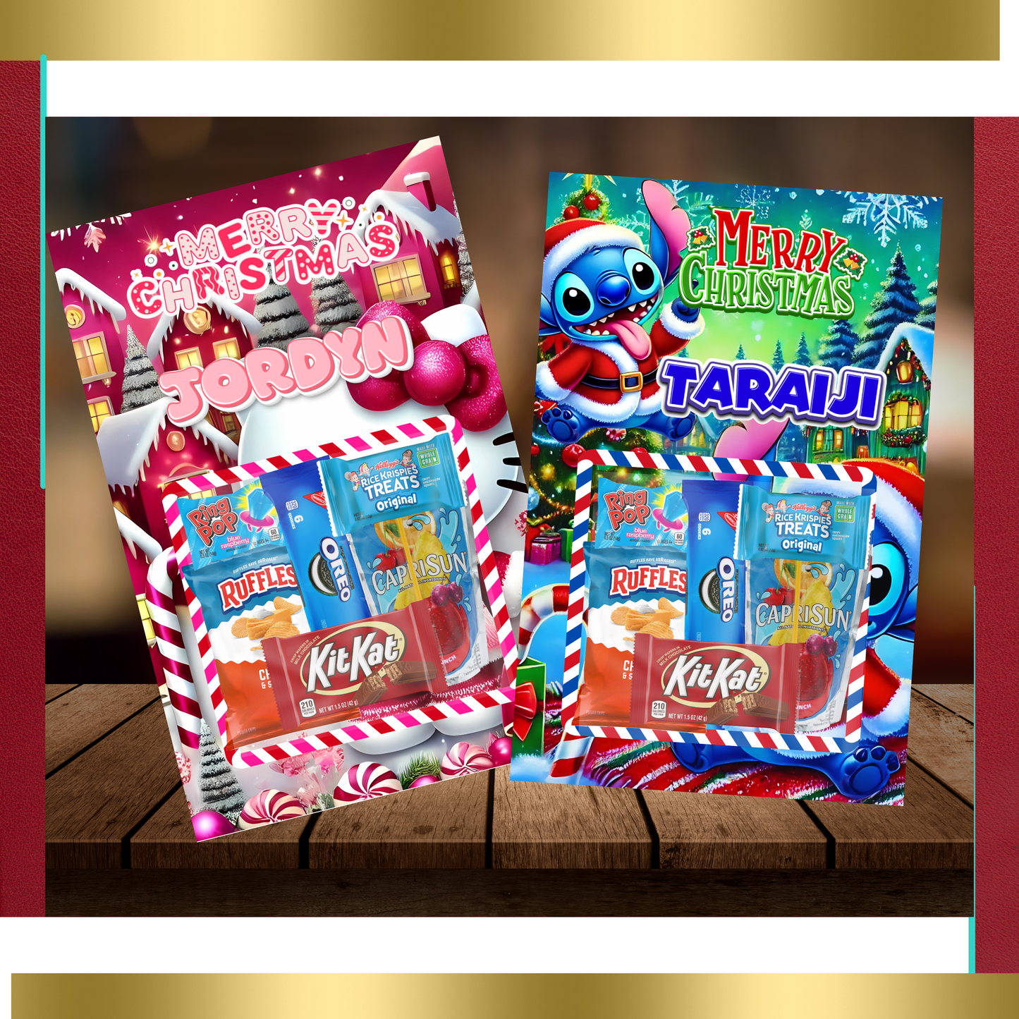 PERSONALIZED JUMBO TREAT CARDS