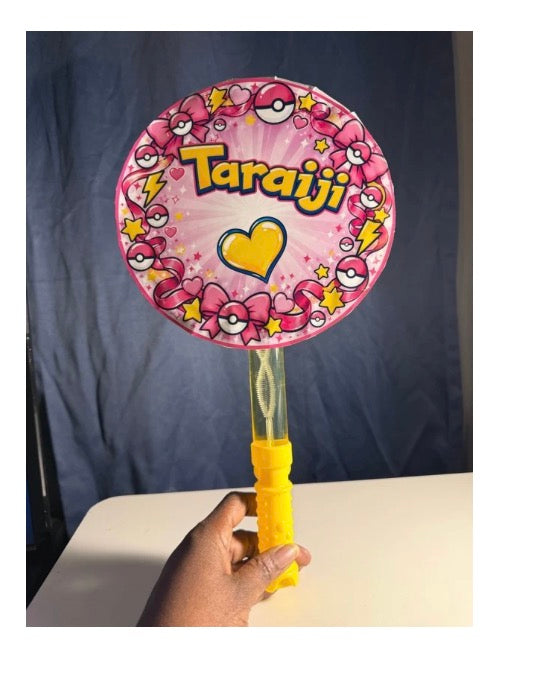 Personalized Bubble Wand & Candy Party Favor