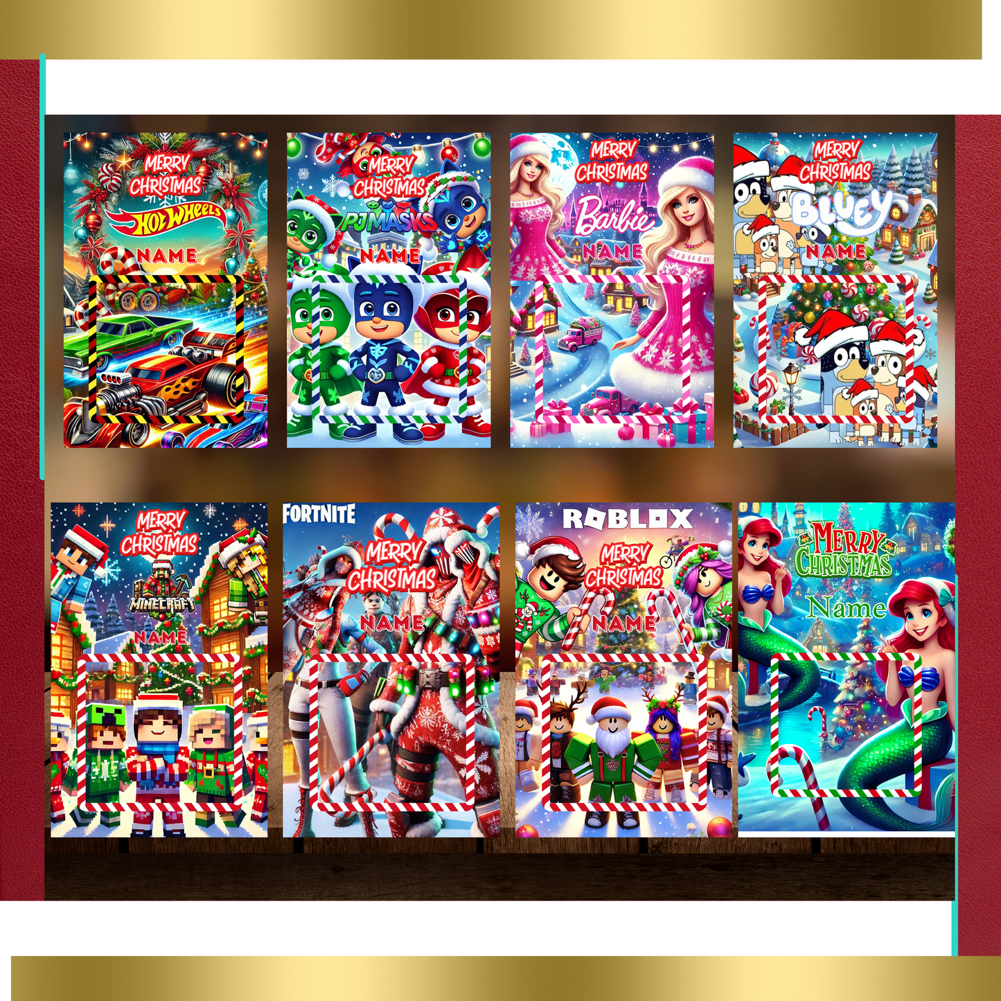 PERSONALIZED JUMBO TREAT CARDS