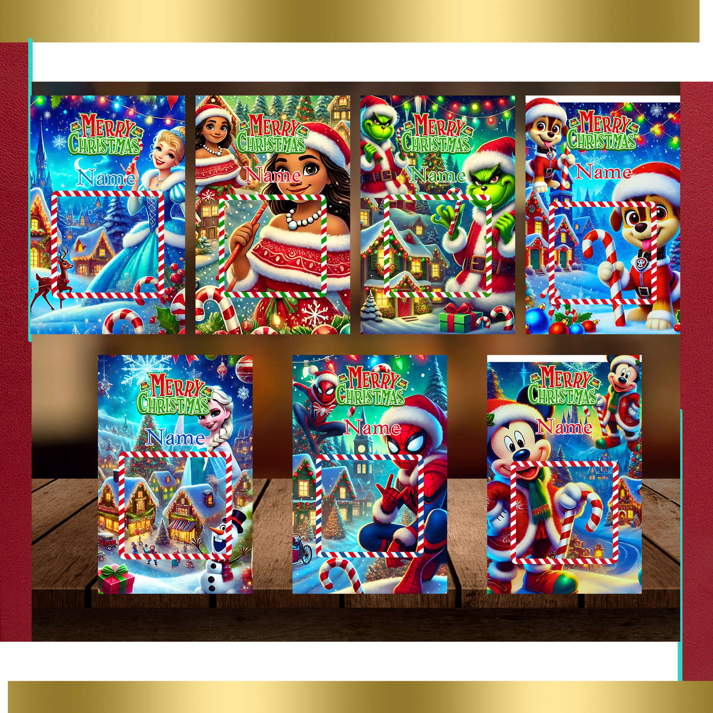 PERSONALIZED JUMBO TREAT CARDS