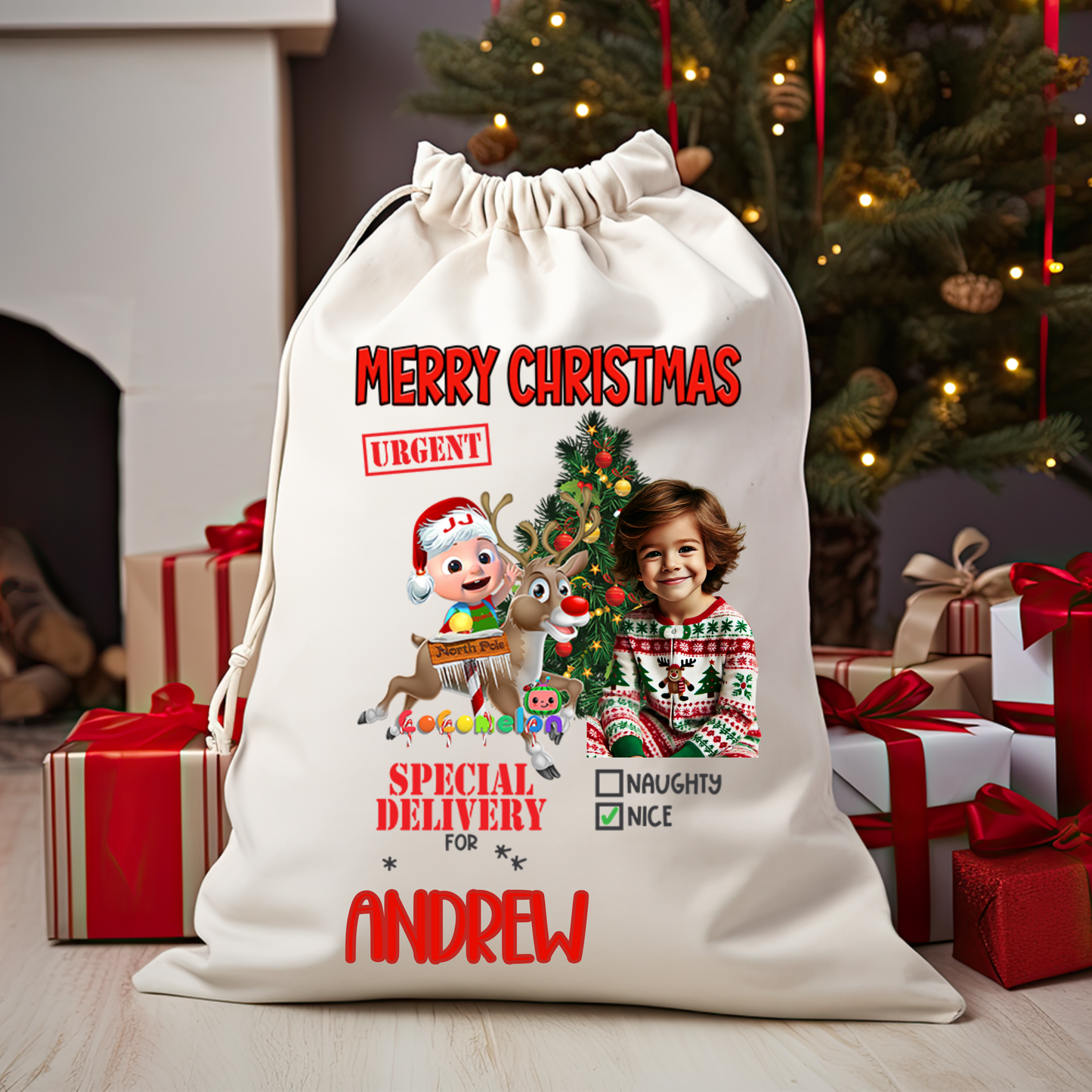 Personalized Christmas Sack - A Truly One-of-a-Kind Holiday Keepsake!