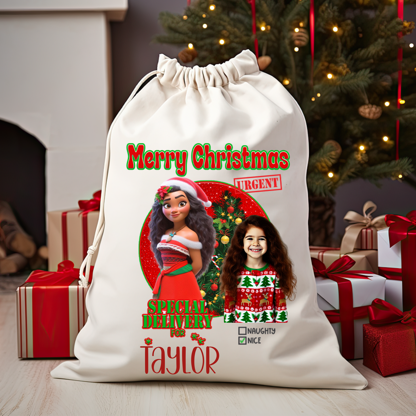 Personalized Christmas Sack - A Truly One-of-a-Kind Holiday Keepsake!