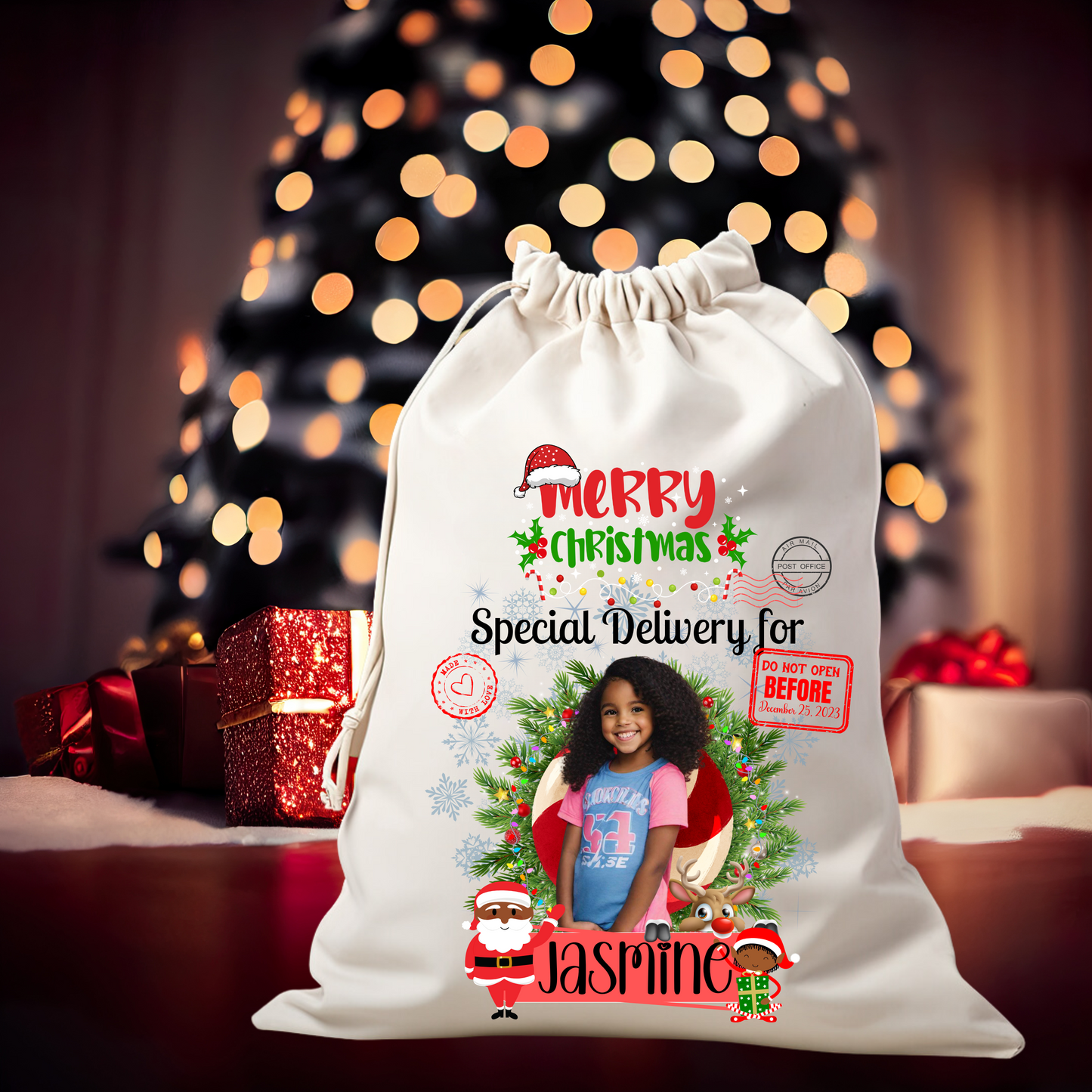 Personalized Christmas Sack - A Truly One-of-a-Kind Holiday Keepsake!