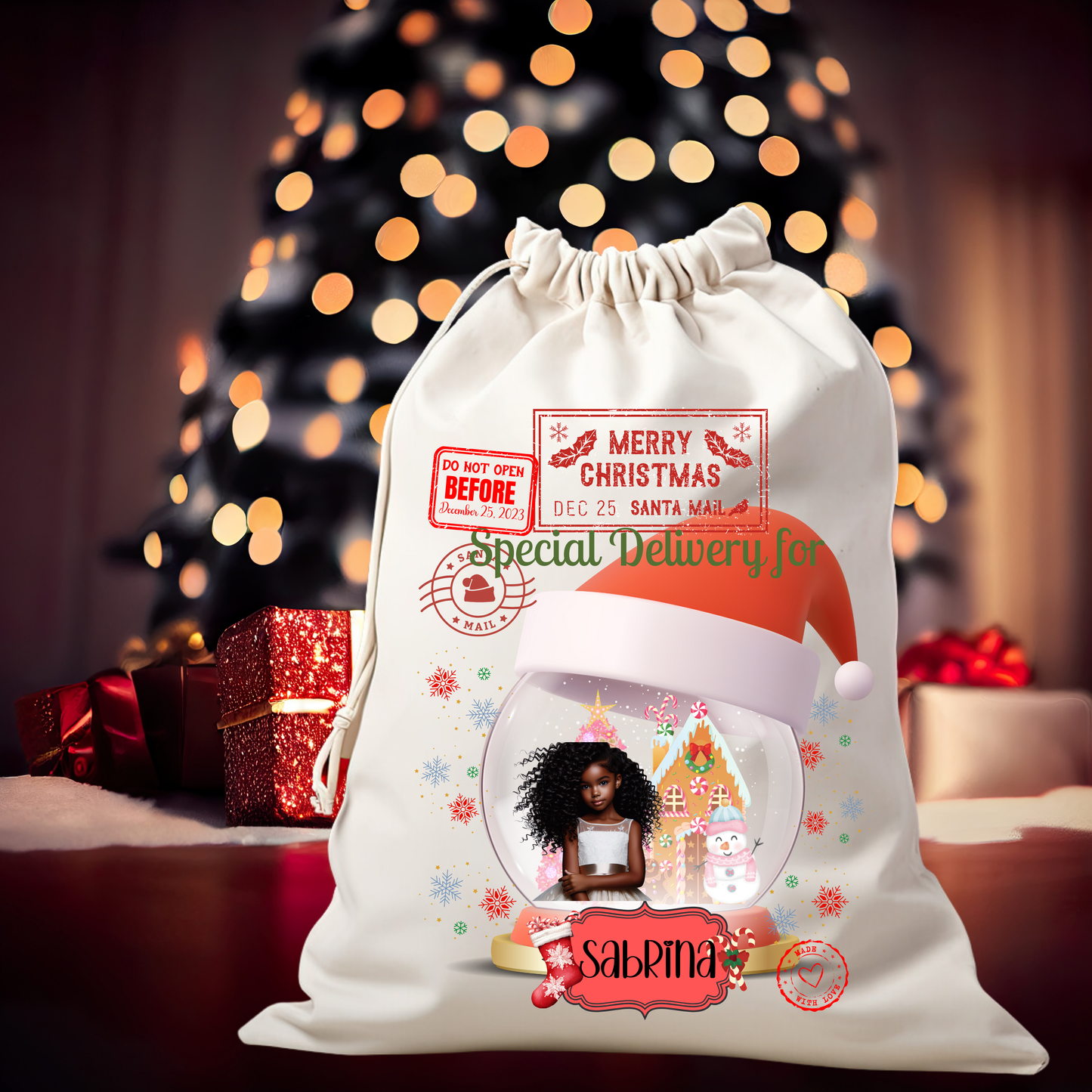 Personalized Christmas Sack - A Truly One-of-a-Kind Holiday Keepsake!