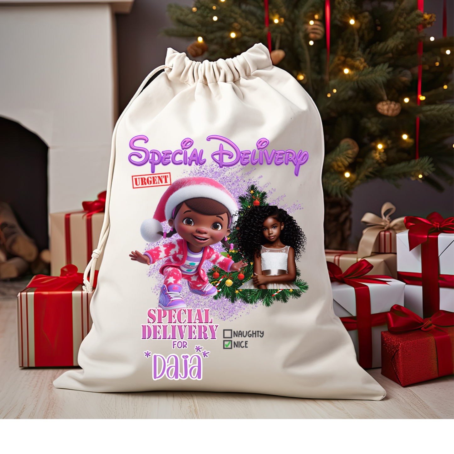 Personalized Christmas Sack - A Truly One-of-a-Kind Holiday Keepsake!