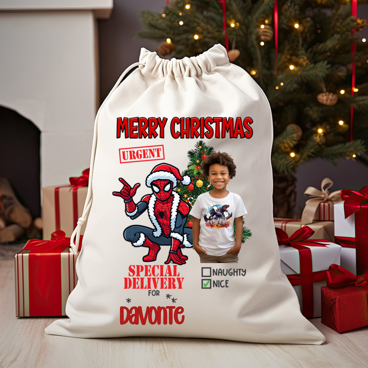 Personalized Christmas Sack - A Truly One-of-a-Kind Holiday Keepsake!