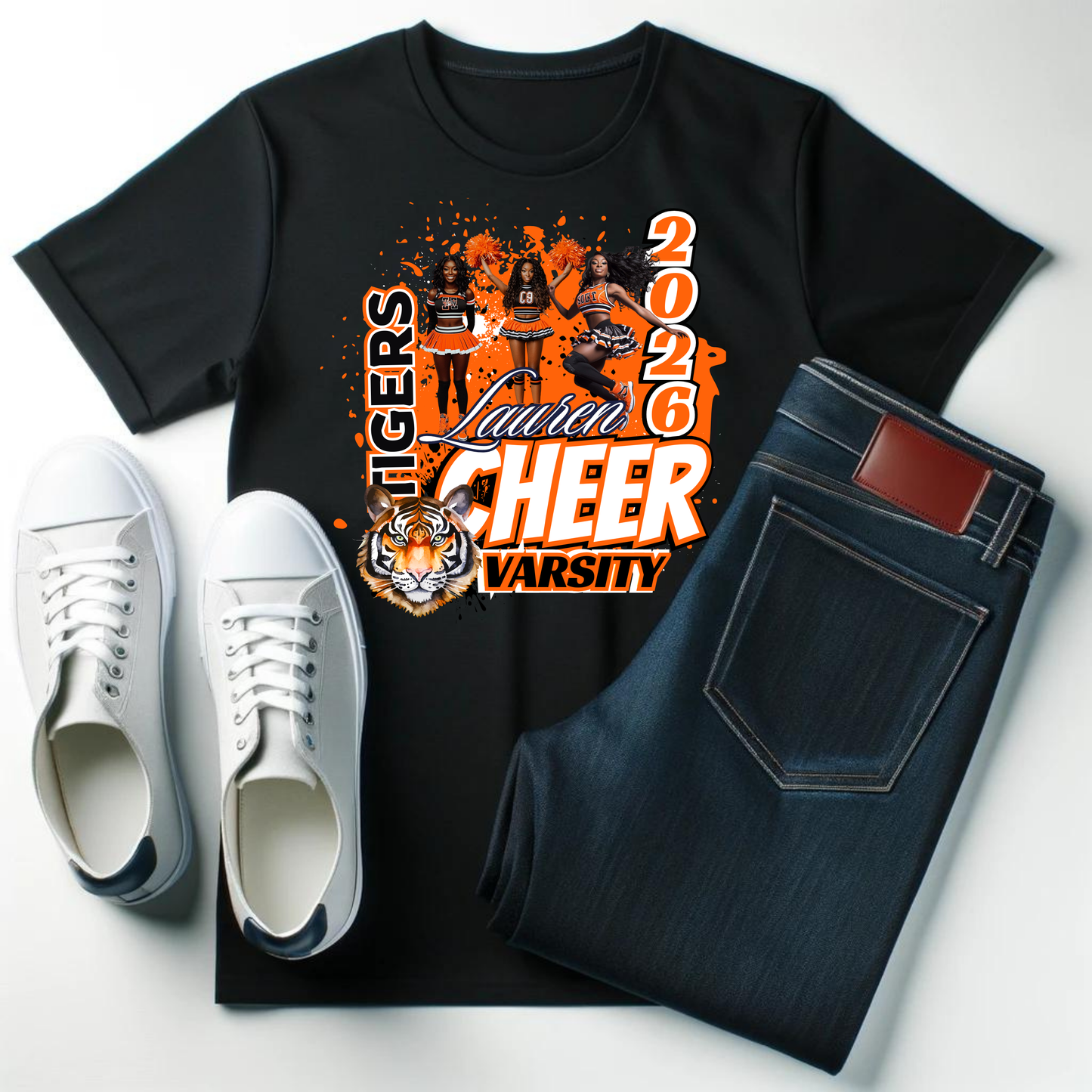 16 Editable Cheerleading Templates for Canva | Custom Cheer Designs for Shirts, Tumblers & More