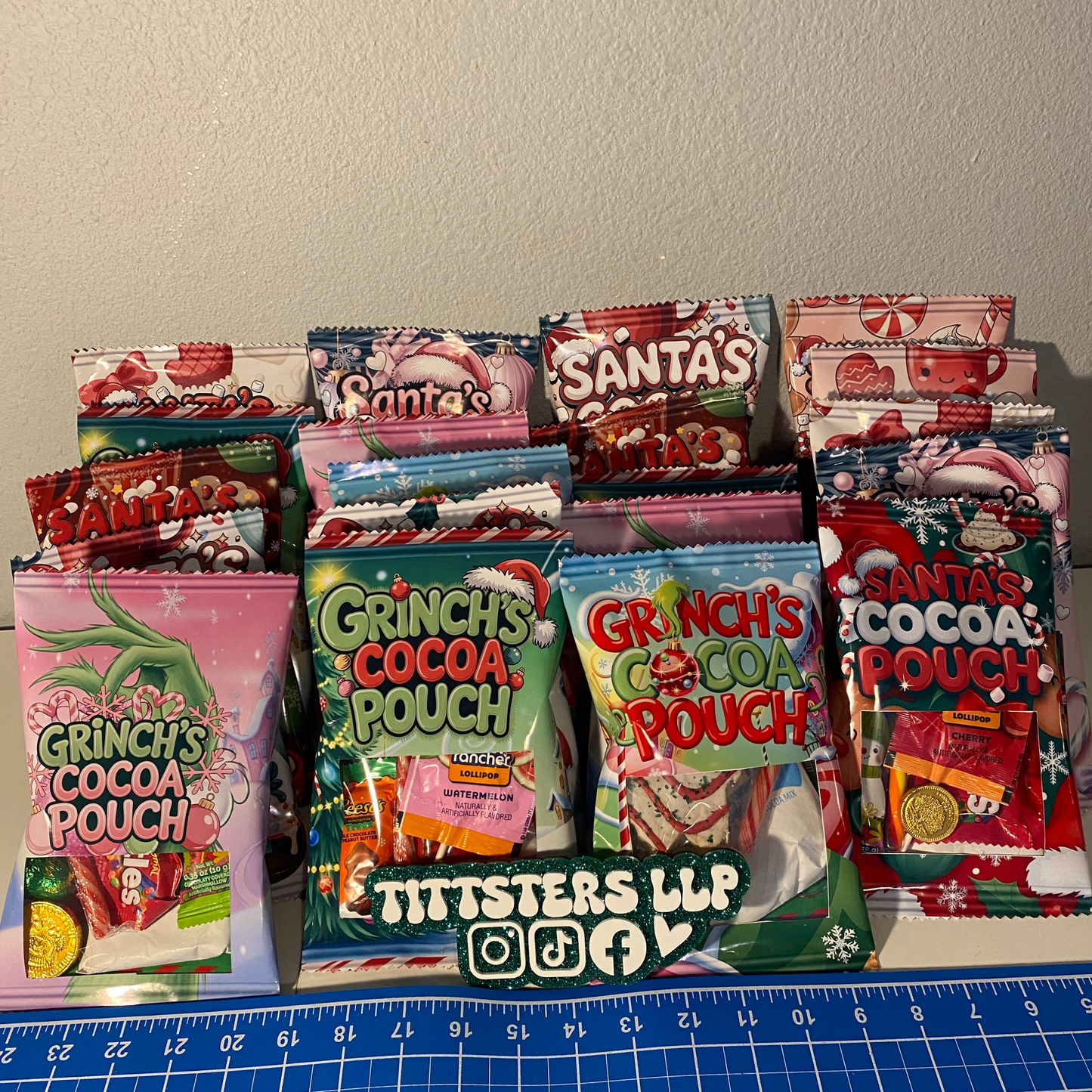Cocoa Snack Pouches | Holiday Cocoa Treat Bags & Giftable Snack Packs