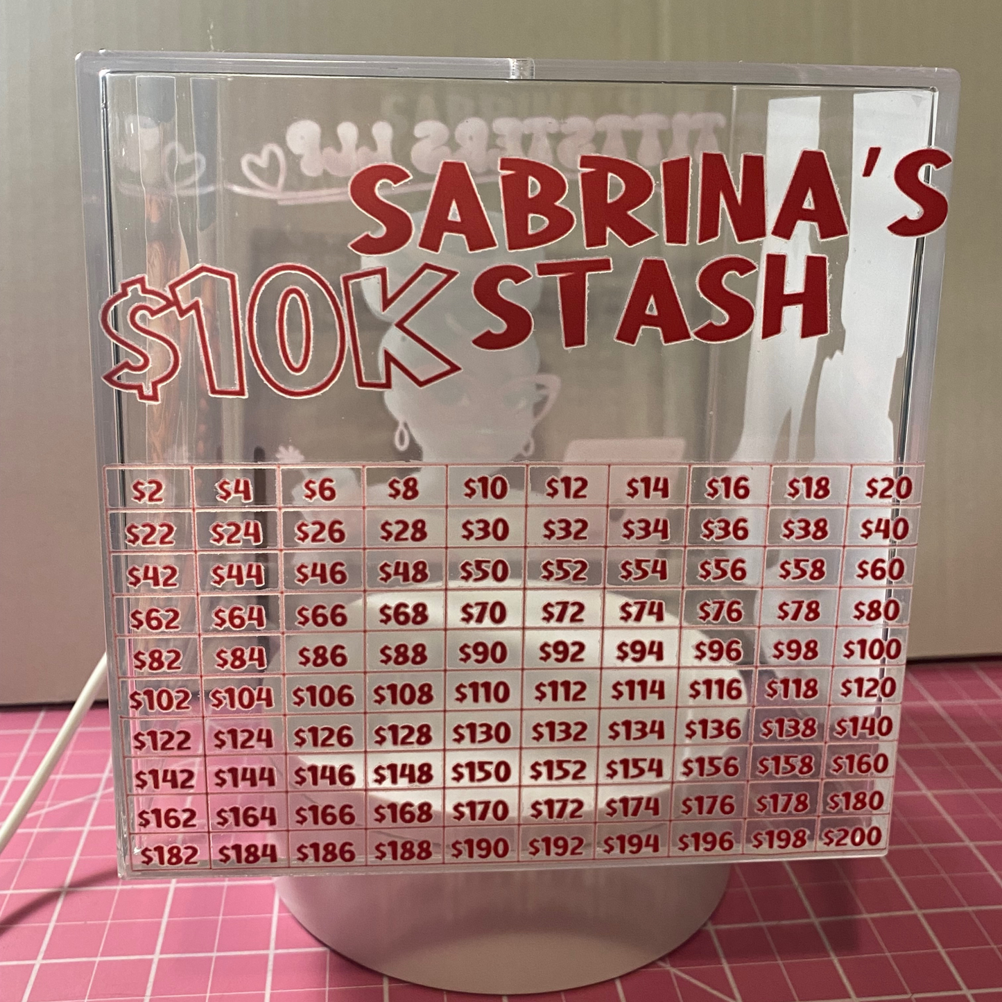 5.9" Acrylic Smash BANK