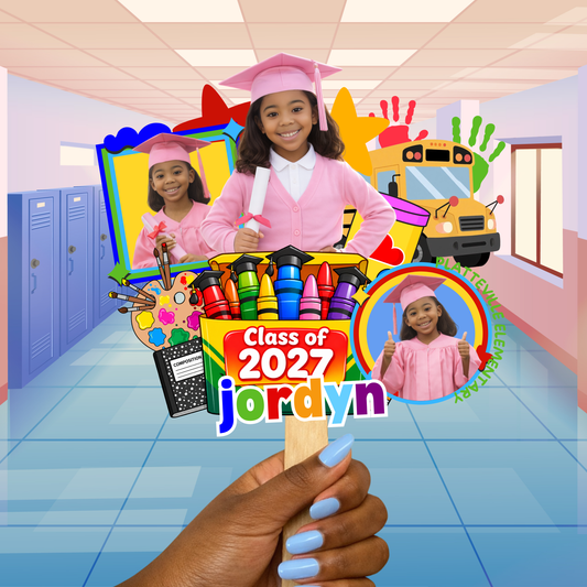 Pre-K Graduation Photo Fan – Class of 2027