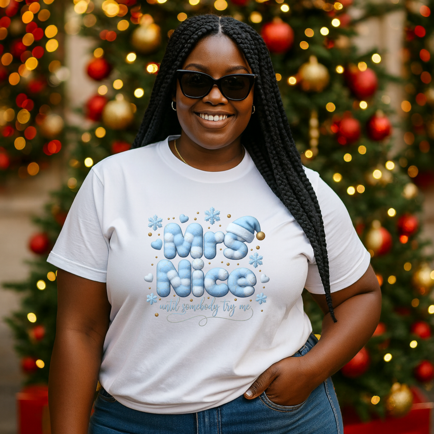 Mrs. Nice… Until Somebody Try Me™ Holiday Tee